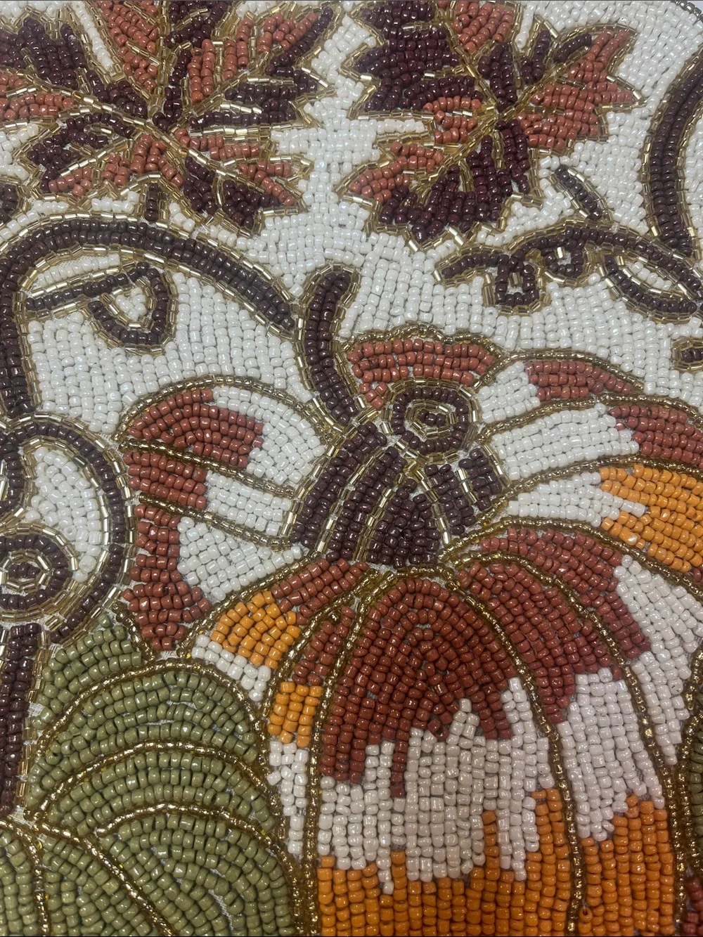Tahari FALL LEAVES & PUMPKINS Placemat Charger 14” Multicolor Fall Thanksgiving